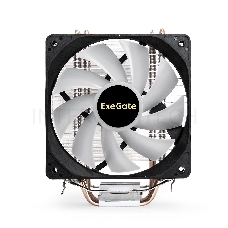 Кулер ExeGate Wizard EXX400V2-PWM.FRGB (Al+Cu, 4 тепл.трубки, LGA775/1150/1151/1155/1156/1200/1700/AM2/AM2+/AM3/AM3+/AM4/FM1/FM2/754/939/940, TDP 140W, Fan 120mm, PWM, 800-2400RPM, Hydro bearing, 4pin, 11-24db, 585г, FRGB подсветка, с термопастой, на заще