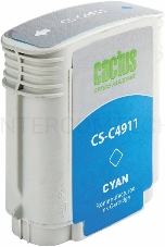 Картридж струйный Cactus CS-C4911 голубой для №82 HP Design Jet 500/800C (72ml)