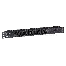 Блок розеток горизонтальный ExeGate ServerPro PDU-19H003 Al-10C13-C14, 19, 1U, Алюминий, 10 IEC 320 C13, С14, черный