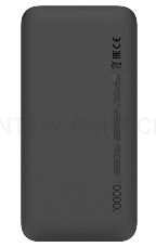 Внешний аккумулятор Xiaomi Mi Power Bank black (10000mAh, 2xUSB, QC3.0, Li-Pol, быстрая зарядка) (VXN4305GL)