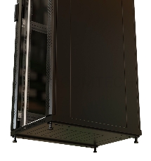 Шкаф серверный WRline (WR-TT-2268-AS-RAL9004) напольный 22U 600x800мм пер.дв.стекл задн.дв.стал.лист 2 бок.пан. 800кг черный 710мм 1166мм IP20 сталь