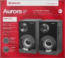 Колонки DEFENDER Aurora S40 BT 2.0 40Вт, bluetooth, 220В  65240