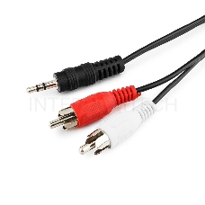 Кабель Кабель аудио Gembird, джек3.5 / 2xRCA, 1.5м CCA-458-1.5M