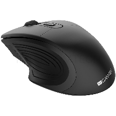 Мышь CANYON 2.4GHz Wireless Optical Mouse with 4 buttons, DPI 800/1200/1600, Black, 115*77*38mm, 0.064kg