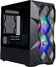 Корпус Cooler Master MasterCase TD300 Mesh, USB3.0x2, 2x120ARGBFans, Black, mATX, w/o PSU