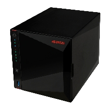 Сетевое хранилище ASUSTOR AS5304T 4-Bay NAS/Media player/Intel Celeron J4105 1.5GHz, up to 2.5 GHz(Quad-Core), 4GB SO-DIMM DDR4, noHDD(HDD,SSD),/2x2,5GbE(LAN)/3xUSB3.2,HDMI/4ip camera license ; 90IX0181-BW3S10