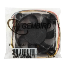 Вентилятор Gembird Вентилятор 40x40x10, шнур 25см, 3pin D40SM-12A-25