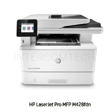 МФУ лазерный, HP LaserJet Pro M428fdn (W1A32A/XW1A29A), (A4, принтер/сканер/копир/факс, 1200dpi, 38ppm, 512Mb, ADF50, Duplex, Lan, USB, стартовый картридж 10000 стр.)