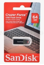 Флэш Диск SanDisk USB Drive 64Gb Cruzer Force SDCZ71-064G-B35 {USB2.0, Silver}