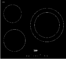 Варочная поверхность Beko HIC63401T черный