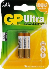 Батарея GP Ultra Alkaline 24AU LR03 AAA (2шт)