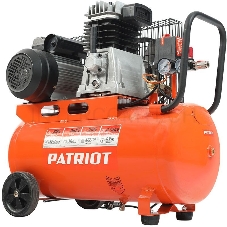 Компрессор Patriot поршневой ременной PTR 50-360I, 360 л/мин, 10 бар, 2200 Вт, 50 л, быстросъемный 1/4 + елочка