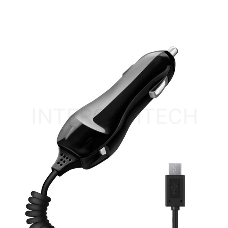 Автомобильное зарядное устройство DEPPA 22124,  microUSB,  2.1A,  черный