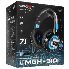 Гарнитура игровая CROWN CMGH-3101 Black&blue