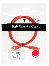 Патчкорд литой Telecom UTP кат.5е 1,0м красный