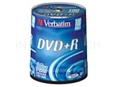 Диск DVD+R Verbatim 4.7Gb 16x Cake Box (100шт) (43551)