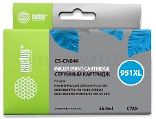 Картридж струйный Cactus CS-CN046 голубой для №950 HP OfficeJet Pro 8100/8600 (26ml)