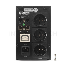 Источник бесперебойного питания CROWN Line Intractive CMU-SP800EURO USB 800VA\480W, корпус металл, 1x12V/9AH, розетки 4*EURO+1*IEC bybass, трансформатор AVR 140-290V, cъёмный кабель 1.2 м, порт RJ11/45, порт USB, защита: от перегрузки, от КЗ, от скачков н