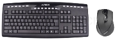 Клавиатура + мышь A4TECH 9200F USB (черный), 2.4G наноприемник