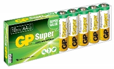 Батарея GP Super Alkaline 15A LR6 AA (10шт)