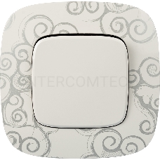 Механизм выключателя 1-кл. СП Valena Allure 10А IP20 250В 10АХ с лицевой панелью; безвинтовые зажимы бел. Leg 752701