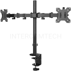 Кронштейн ONKRON D221E для двух мониторов 13-32 настольный, чёрный