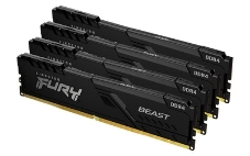 Память оперативная Kingston 128GB 2666MHz DDR4 CL16 DIMM (Kit of 4) FURY Beast Black