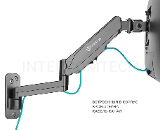 Кронштейн (держатель) ONKRON G150 для телевизора 13-34 дюймов настенный, черный