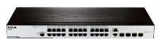 Сетевое оборудование D-Link DES-3200-28/C1A Управляемый коммутатор 2 уровня с 24 портами 10/100BASE-T + 2 комбо-портами 1000Base-T/SFP
