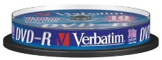 Диск DVD-R Verbatim 4.7Gb 16x Cake Box (10шт) (43523)