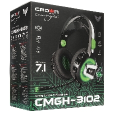 Гарнитура игровая CROWN CMGH-3102 Black&green