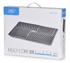 Подставка Deepcool MULTI CORE X8 (MULTICOREX8) 17381x268x29мм 23дБ 2xUSB 4x 100ммFAN 1290г алюминий/пластик черный