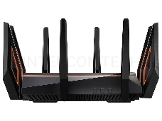 Маршрутизатор ASUS GT-AX11000 Tri-band WiFi 6(802.11ax) Gaming Router –Worlds first 10 Gigabit Wi-Fi router with a quad-core processor, 2.5G gaming port, DFS band, wtfast, Adaptive QoS, AiMesh for mesh wifi system