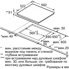 Встраиваемая электрическая панель Bosch PUF612FC5E