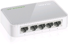 Коммутатор TP-Link SOHO  TL-SF1005D Коммутатор 5-port 10/100M mini Desktop Switch, 5 10/100M RJ45 ports, Plastic case