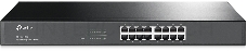 Коммутатор TP-Link SMB TL-SG1016 Коммутатор 16-port Gigabit Switch, 1U 19-inch rack-mountable steel case