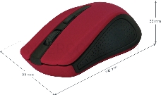 Мышь Defender Accura MM-935 Red USB 52937{Беспроводная оптическая мышь, 4 кнопки,800-1600 dpi}
