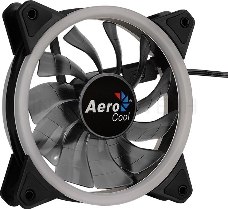 Вентилятор Aerocool REV RGB , 120x120x25мм, 16,8 млн. цветов, RGB подсветка в виде двойного кольца, 3-Pin, 1200 об/мин, 41,3 CFM, 15,1 дБА