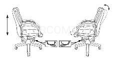 Кресло руководителя Бюрократ T-9927WALNUT-LOW/BL низкая спинка черный кожа крестовина дерево