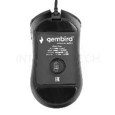 Мышь игровая Gembird MG-580, USB, 3200DPI, 6кнопок+колесо-кнопка, кабель тканевый 1.8 м