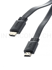 Кабель HDMI 19M/M,плоский, ver. 2.0, 4K@60 Hz 3m VCOM <CG522F-3M>