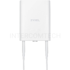 Гибридная уличная точка доступа Zyxel NebulaFlex NWA55AXE, 802.11a/b/g/n/ac/ax (2,4 и 5 ГГц), внешние антенны 2x2 (в комплекте), до 575+1200 Мбит/с, 1xLAN GE, защита от 4G/5G, без поддержки Captive po