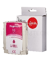 Струйный картридж Sakura C4837A (№11 Magenta) для HP, пурпурный, 29 мл., 2000 к.