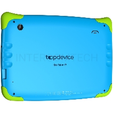 Планшет Topdevice Kids Tablet K7, 7.0 (1024x600) IPS display, Android 11 (Go edition) + HMS apps, up to 1.8GHz 4-core RK3566, 2/16GB, BT 4.1, WiFi, USB-C, microSD card slot, 0.3MP front cam + 2.0MP rear cam, 3000mAh bat, Blue