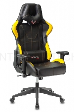 Кресло игровое Бюрократ VIKING 5 AERO YELLOW черный/желтый искусственная кожа