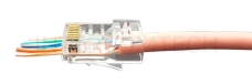 Коннектор Hyperline PLEZ-8P8C-U-C5-100 Разъем легкой оконцовки RJ-45 (8P8C) под витую пару, категория 5 (50 µ