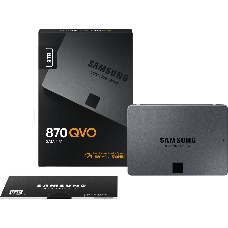 Твердотельный накопитель SSD 2.5 8TB Samsung 870 QVO Client SSD MZ-77Q8T0BW SATA 6Gb/s, 560/530, IOPS 98/88K, MTBF 1.5M, QLC, 4096MB, 2880TBW, 0.33DWPD, RTL (396014)