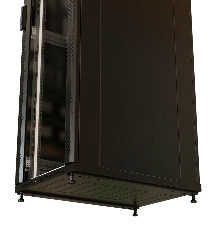 Шкаф коммутационный WRline (WR-TT-3266-AS-RAL9004) напольный 32U 600x600мм пер.дв.стекл задн.дв.стал.лист 2 бок.пан. 800кг черный 510мм 1610мм IP20 сталь