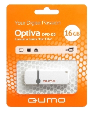 Флэш Диск USB 2.0 QUMO 16GB Optiva 02 White QM16GUD-OP2-white