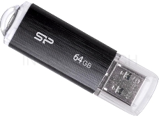 Флеш Диск Silicon Power 64Gb Ultima U02 SP064GBUF2U02V1K USB2.0 черный
